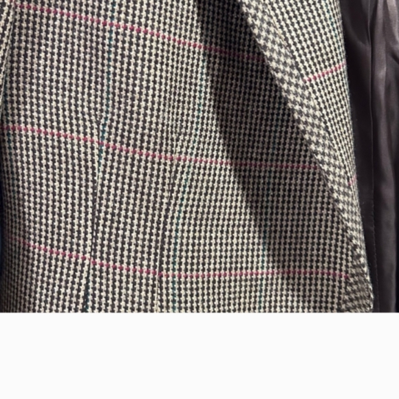 Ralph Lauren plaid brown Women one button blazer wool  Size 18 (XL) - Picture 3 of 9